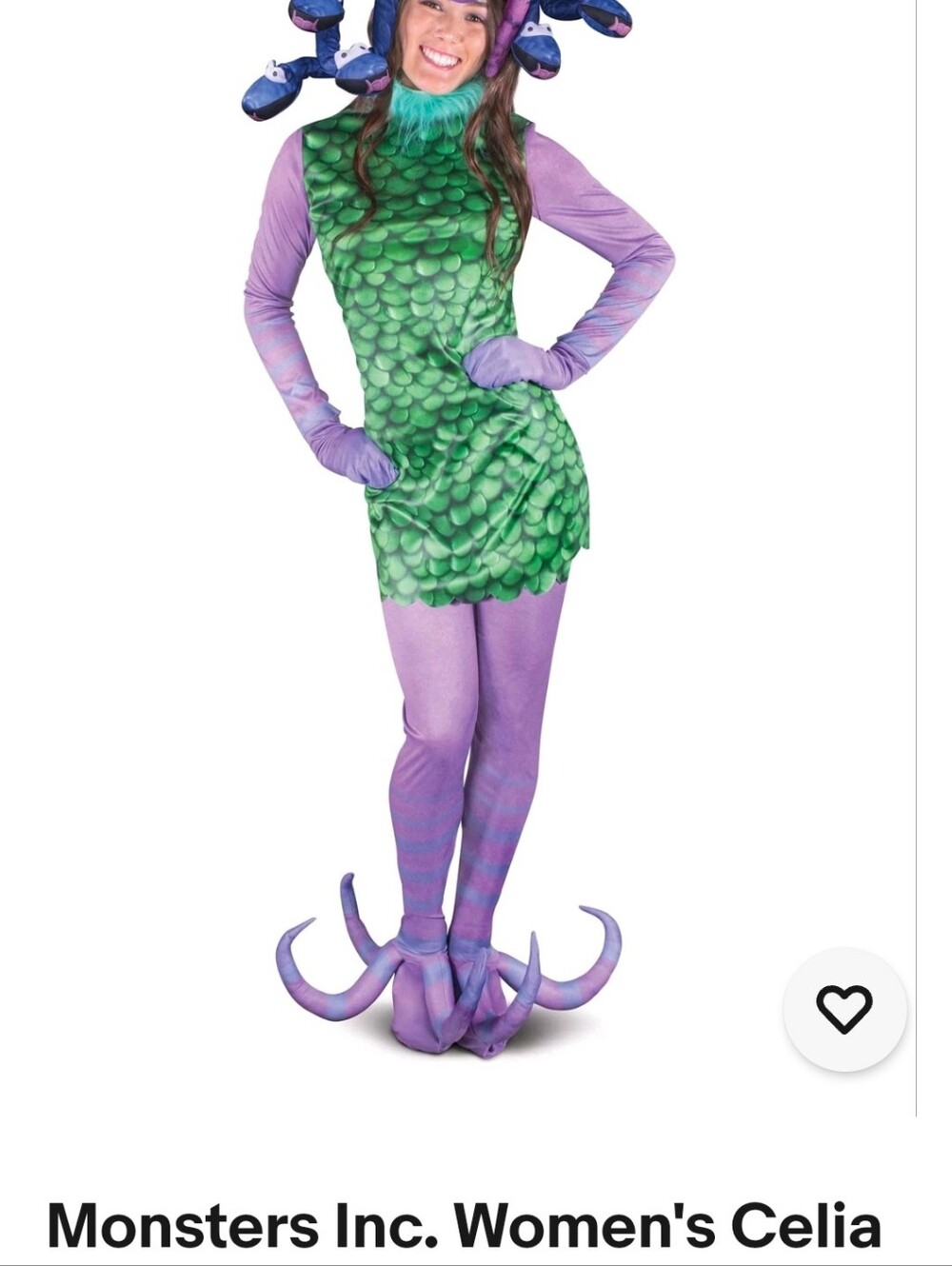 Monsters Inc Halloween Celia Costume NWT